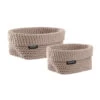 Crochet Storage Baskets - Set Of 2 - Moonbeam