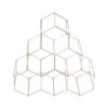 Hexagon 6 Bottle Wine Rack - Chrome