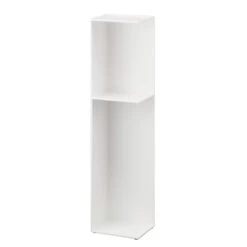 Slimline Bathroom Storage Unit - Tower - White