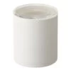 Stackable Ceramic Canister - Large - White