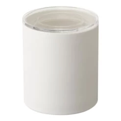 Stackable Ceramic Canister - Large - White