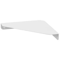 Wall Mounted Corner Shelf - White