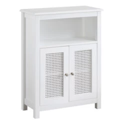 Console Unit - Rafia - White