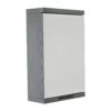 High Gloss Bathroom Mirror Cabinet - Grey