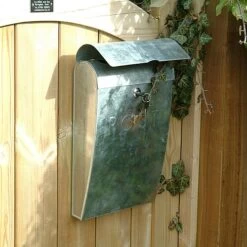 Post Box With Lock - Galvanised