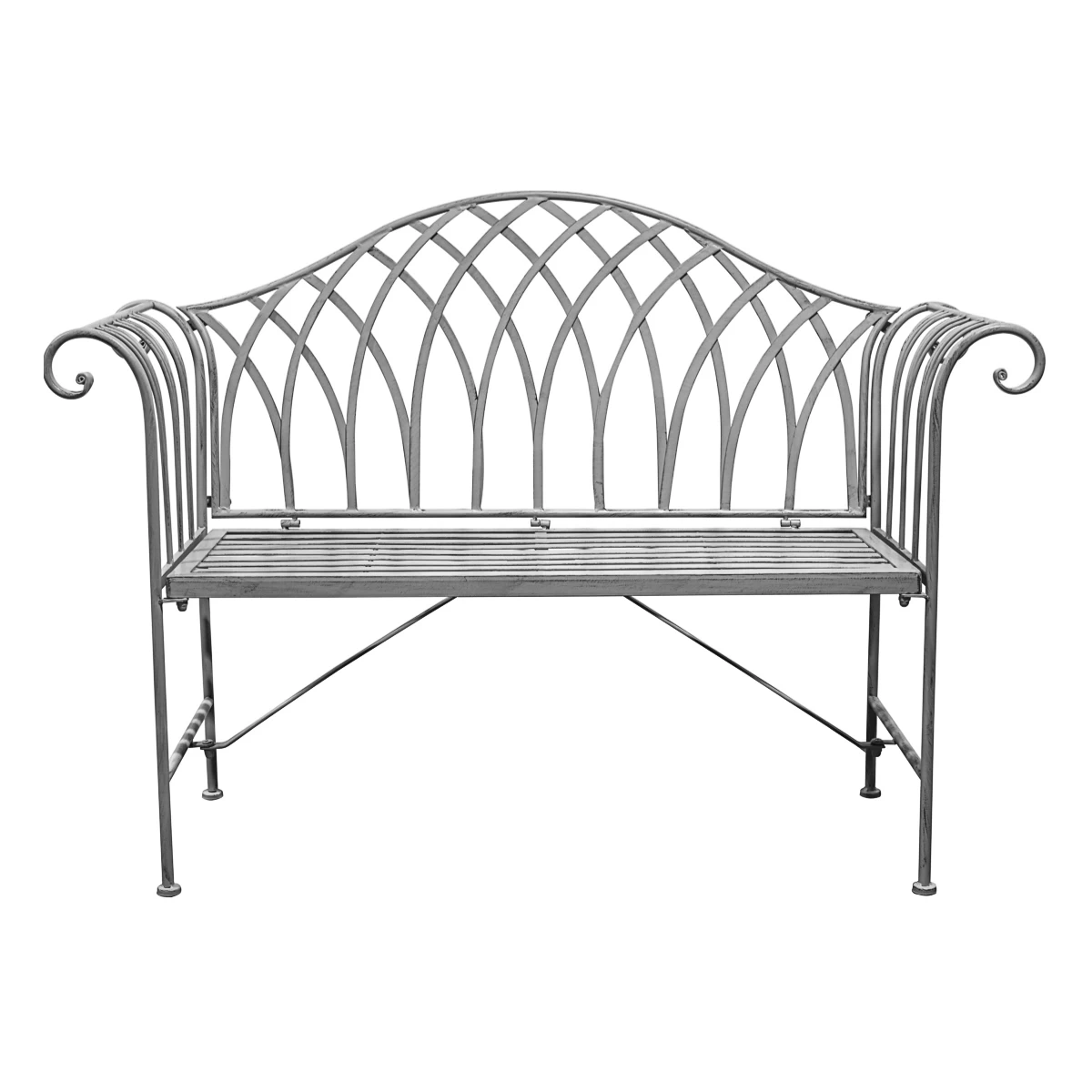 Garden Bench - Caernarfon - Distressed Grey 1 Garden Bench - Caernarfon - Distressed Grey