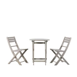 2 Seater Bistro Set - Cornwall - Whitewash