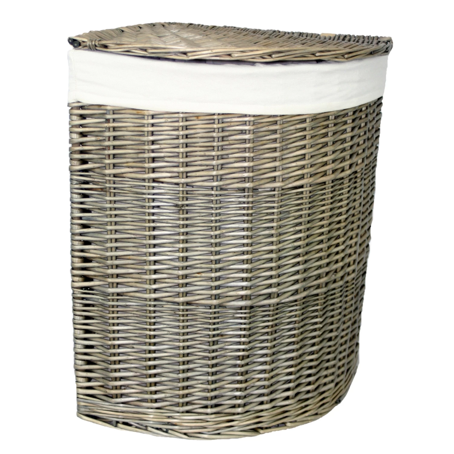 Corner Laundry Basket - Antique Wash - Small 1 Corner Laundry Basket - Antique Wash - Small