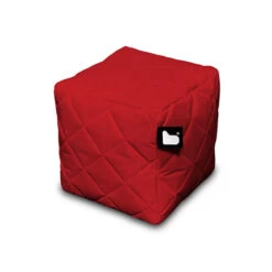 B-Box Footstool - Quilted - Red
