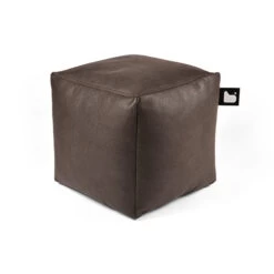 B-Box Footstool- Faux Leather - Slate