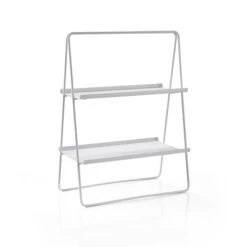 Freestanding Bathroom Shelving Unit - Soft Grey
