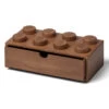Giant LEGO Brick Wooden Desktop Drawer - Large - Dark Stained Oak
