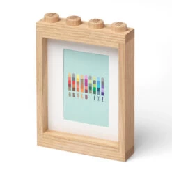 Wooden LEGO Photo Frame - Soap Treated Oak