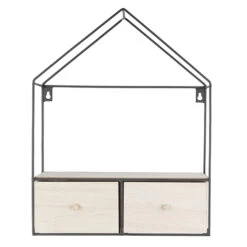 House Shelf & Drawer Unit - Black