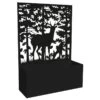 Planter With Trellis Screen - Deer