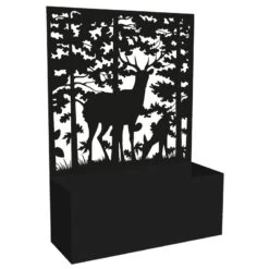 Planter With Trellis Screen - Deer